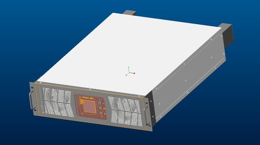 Η επίδειξη 3 LCD ράφι φάσης τοποθετεί το συνεχές ηλεκτρικό σύστημα UPS 10-40KVA με τον παράγοντα 0,9 δύναμης
