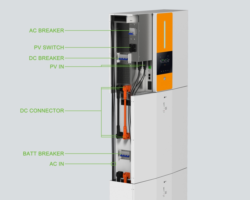 MPP ενεργειακών συστημάτων ενότητας 370V PV επανακαταλογηστέα τάση εισαγωγής 15KWH