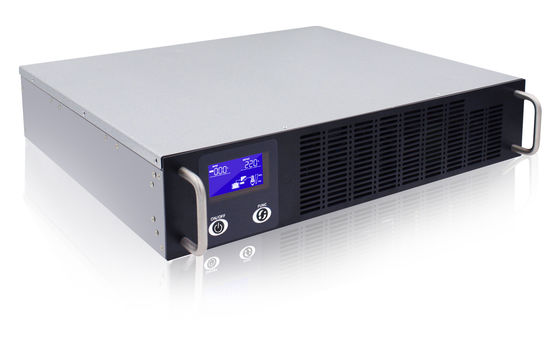 Σύστημα ISO14001 ενιαίας φάσης UPS επίδειξης 2.4KW 3KVA LCD